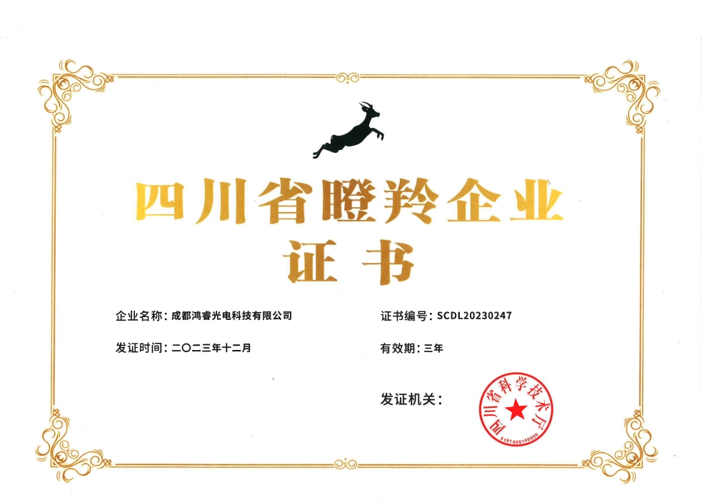 四川省羚羊企业证书